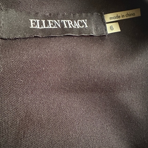 Ellen Tracy Black Chevron Sequin Dress - Picture 3 of 4